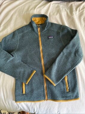 Patagonia Better Sweater Fleece Jacket with Mustard Trim